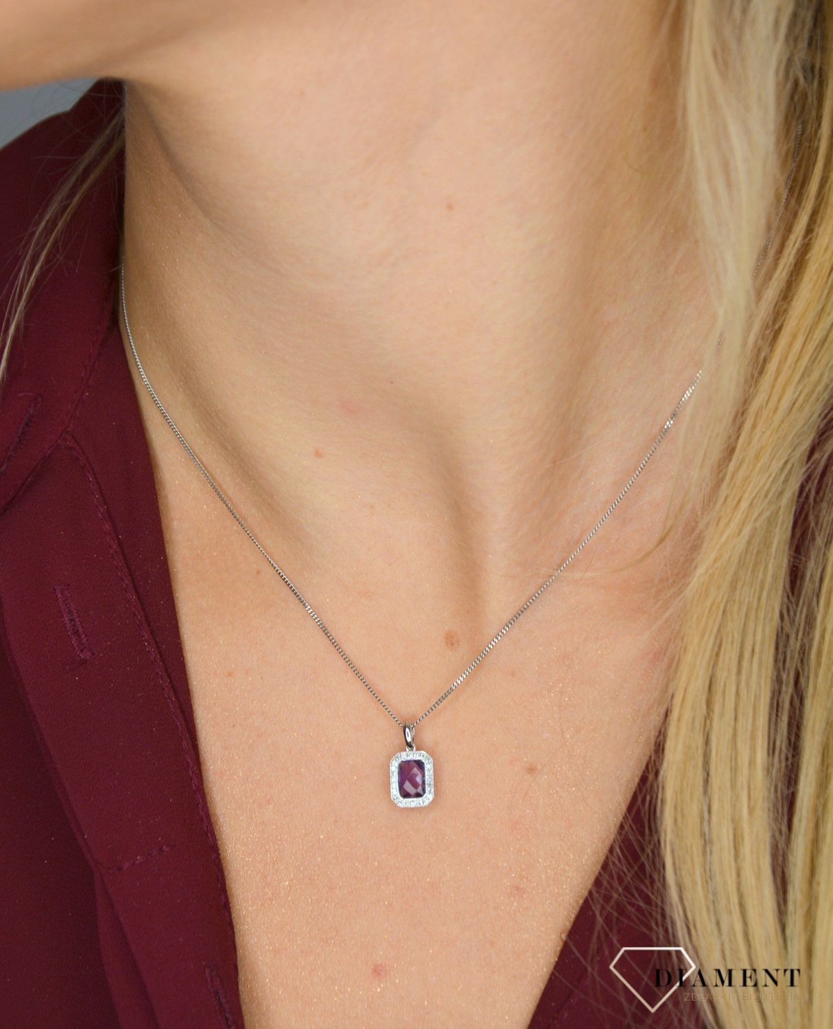 Złoty łańcuszek 585 pancerka Białe Złoto 1 mm S2Ł000000-470B 585 1mm ✅ Łańcuszek został wykonany z wysokiej jakości 14-karatowego białego złota, próba 585 ✅.jpg